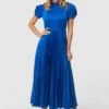 Closet London Royal Blue Pleated A- Line Dress -Closet London Popular Shop D8256 ROYAL BLUE 20230405 Closet London0795 36789.1685700647