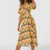 Closet London Yellow Print Puff Sleeve Midi Dress -Closet London Popular Shop D8295 20220118 Closet 1190 85404.1658762977