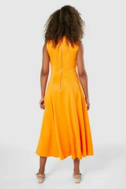 Closet London Orange Cowl Neck Midi Dress -Closet London Popular Shop D8362 20220118 Closet 1642 86462.1654004827