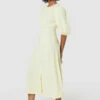 Closet London Yellow Puff Sleeve Gathered Neck Midi Dress -Closet London Popular Shop D8364 20220621 Closet London 19073 22908.1656585324