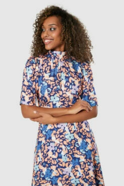 Closet London Blue Floral Tie Back A-Line Dress 8 Closet London Blue Floral Tie Back A-Line Dress -Closet London Popular Shop D8372 20220118 Closet 2801 64083.1655466354