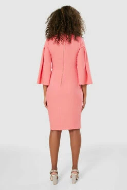 Closet London Coral Pink Pencil Dress -Closet London Popular Shop D8427 20220118 Closet 1859 07351.1654004814