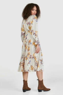 Closet London Cream Floral Print Pleated Dress -Closet London Popular Shop D8499 56 62989.1658158636
