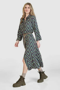 Closet London Green Print Shirt Midi Dress 8 Closet London Green Print Shirt Midi Dress -Closet London Popular Shop D85099 22 84356.1658159014