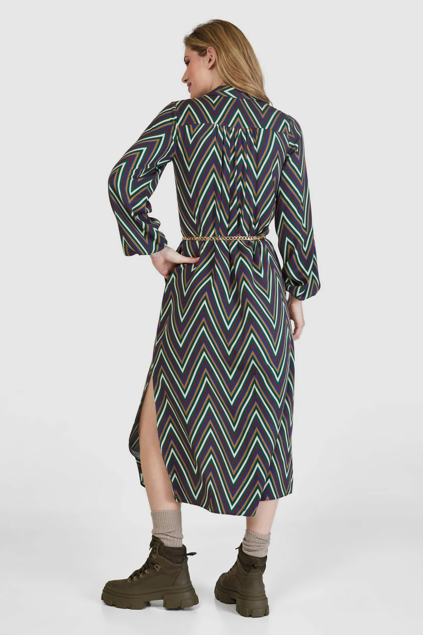 Closet London Green Print Shirt Midi Dress 6 Closet London Green Print Shirt Midi Dress - Image 4