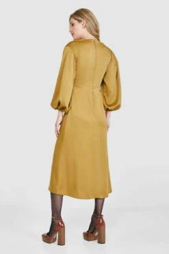 Closet London Bronze V-Neck Midi Dress -Closet London Popular Shop D8556 29 77345.1658159138