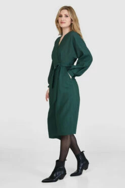 Closet London Green Wrap A-Line Midi Dress -Closet London Popular Shop D8560 20 56205.1658158793
