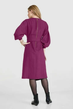 Closet London Magenta Purple Wrap A-Line Dress -Closet London Popular Shop D8560 30 78009.1665567918