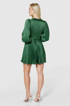 Closet London Green Pleated Wrap Dress -Closet London Popular Shop D8571 GREEN 1717 19324.1678725548