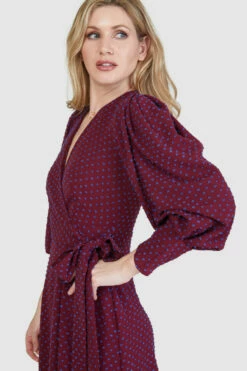 Closet London Magenta PurpleHigh-Low Wrap Maxi Dress -Closet London Popular Shop D8576 39 32021.1658936386