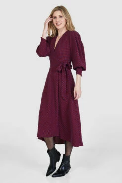 Closet London Magenta PurpleHigh-Low Wrap Maxi Dress -Closet London Popular Shop D8576 6 86099.1658936381