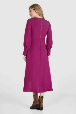 Closet London Magenta Pink Print A-Line Wrap Midi Dress -Closet London Popular Shop D8598 24 60313.1658936619