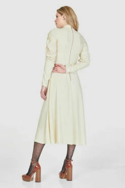 Closet London Cream Twist Neck Midi Dress -Closet London Popular Shop D8601 38 52758.1658158364