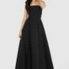 Closet London Black Strapless Maxi Dress
