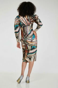 Closet London Multi Print Wrap Pencil Dress -Closet London Popular Shop D8797 0302 59707.1662542679