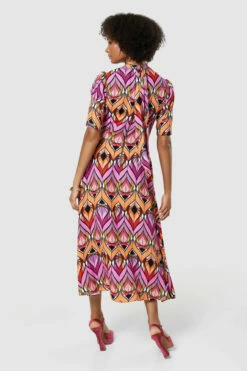 Closet London Pink Print Tie Back A-Line MidiDress 8 Closet London Pink Print Tie Back A-Line MidiDress -Closet London Popular Shop D8849 20220621 Closet London 18108 69297.1660143829