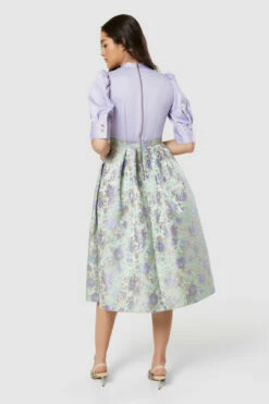 Closet London Purple LilacFloral Print 2 In 1 Midi Dress -Closet London Popular Shop D8915 20220621 Closet London 17448 38095.1667495704