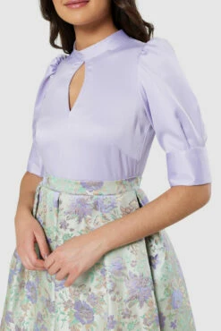 Closet London Purple LilacFloral Print 2 In 1 Midi Dress -Closet London Popular Shop D8915 20220621 Closet London 17454 35101.1669134179