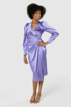Closet London Purple Lilac Wrap Pencil MidiDress 8 Closet London Purple Lilac Wrap Pencil MidiDress -Closet London Popular Shop D8987 20220621 Closet London 17619 62665.1667494685