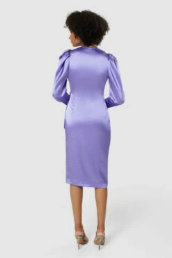 Closet London Purple Lilac Wrap Pencil MidiDress 9 Closet London Purple Lilac Wrap Pencil MidiDress -Closet London Popular Shop D8987 20220621 Closet London 17631 58651.1667494686