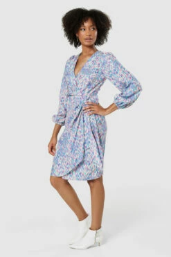 Closet London Lilac Purple Print WrapMini Dress 7 Closet London Lilac Purple Print WrapMini Dress -Closet London Popular Shop D8990 20220621 Closet London 17284 96697.1668179759