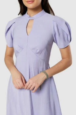 Closet London Lilac Purple High Low A-Line Midi Dress -Closet London Popular Shop D8991 20220621 Closet London 18285 84092.1671099435