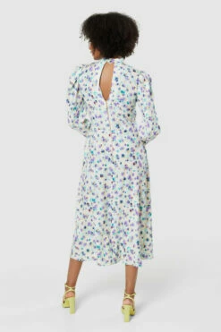 Closet London Multi Mint Polka Print High Neck Midi Dress -Closet London Popular Shop D8997 20220621 Closet London 16975 21849.1668180829