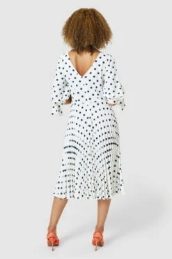 Closet London Ivory White Split Sleeve Pleated A-Line Dress -Closet London Popular Shop D9082 20220830 Closet London 33053 21275.1677163829