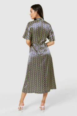 Closet LondonLime Green Kimono Wrap A-Line Dress -Closet London Popular Shop D9134 20220830 Closet London 32986 98034.1677165869