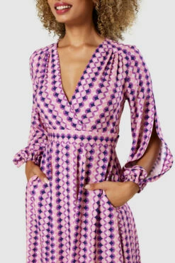 Closet London Pink Full Skirt WrapDress -Closet London Popular Shop D9177 20220830 Closet London 33249 51243.1677165279