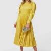 Closet London Pleated Pleated Dress
