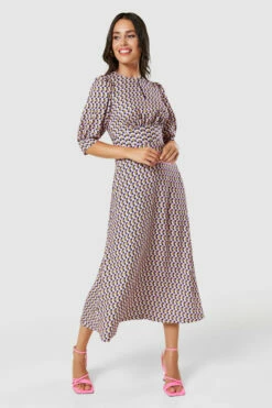 Closet London Navy MultiA-line Dress -Closet London Popular Shop D9266 20220830 Closet London 33359 97407.1677164910