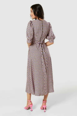 Closet London Navy MultiA-line Dress -Closet London Popular Shop D9266 20220830 Closet London 33368 70334.1677164905