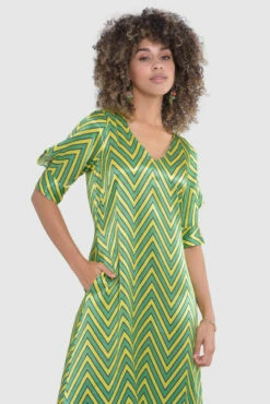 Closet London Green A-Line Dress Tie Back Dress -Closet London Popular Shop D9268 19 56737.1685457437