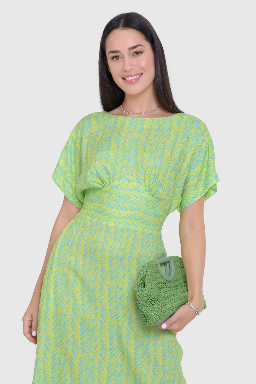 Closet London Yellow A-line Kimono Dress 5 Closet London Yellow A-line Kimono Dress - Image 3