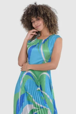 Closet London Green Pleated V-Back Dress 8 Closet London Green Pleated V-Back Dress -Closet London Popular Shop D9319 33 54095.1685456914