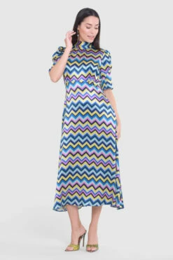 Closet London Blue A-line Tie Back Dress -Closet London Popular Shop D9368 3 79108.1685457878