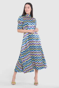 Closet London Blue A-line Tie Back Dress -Closet London Popular Shop D9368 5 63249.1685457889