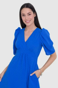 Closet London Cobalt Blue A-Line Tie Waist Dress -Closet London Popular Shop D9379 21 58972.1685457549