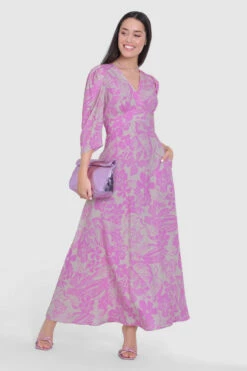 Closet London Pink Wrap Tie-Waist Dress -Closet London Popular Shop D9406 8 70169.1685458345