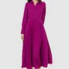 Closet London Fuchsia Pink Pleated Shirt Dress 2 Closet London Fuchsia Pink Pleated Shirt Dress -Closet London Popular Shop D9451 FUCHSIA 65536 91301.1686922466