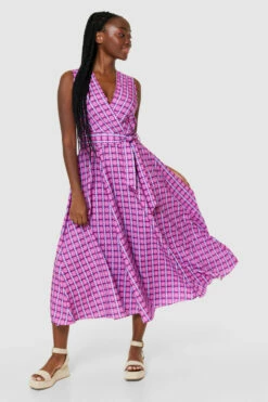 Closet London Pink Wrap Dress -Closet London Popular Shop D9493 PINK 65424 78933.1690471542