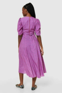 Closet London Pink Full Skirt Wrap Dress -Closet London Popular Shop D9518 PINK 65007 65563.1690195625