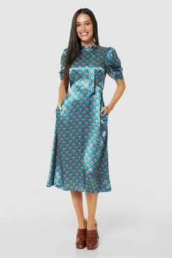 Closet London Turquoise Green A-Line Dress -Closet London Popular Shop D9519 TURQUOISE 71120 91773.1691076233
