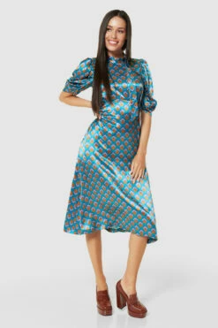 Closet London Turquoise Green A-Line Dress