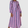 Closet London Purple Print A-Line Dress