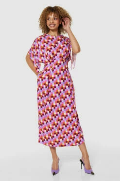 Closet London Lilac Purple A-Line Dress -Closet London Popular Shop D9557 LILAC 70622 57168.1697630753