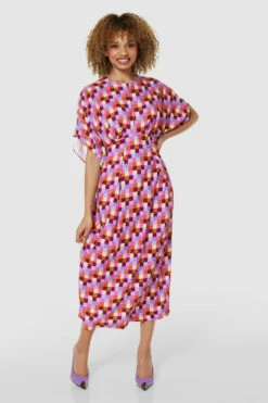 Closet London Lilac Purple A-Line Dress -Closet London Popular Shop D9557 LILAC 70627 58947.1697630758