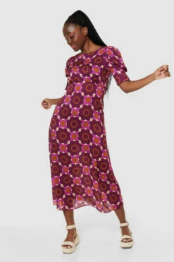 Closet London Maroon V-Back Midi Dress -Closet London Popular Shop D9561 MAROON 65251 90271.1690195533