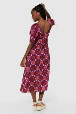 Closet London Maroon V-Back Midi Dress -Closet London Popular Shop D9561 MAROON 65271 15636.1690195538